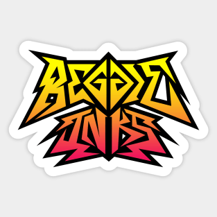 Reggie Inks Thrash Logo Burning Sticker